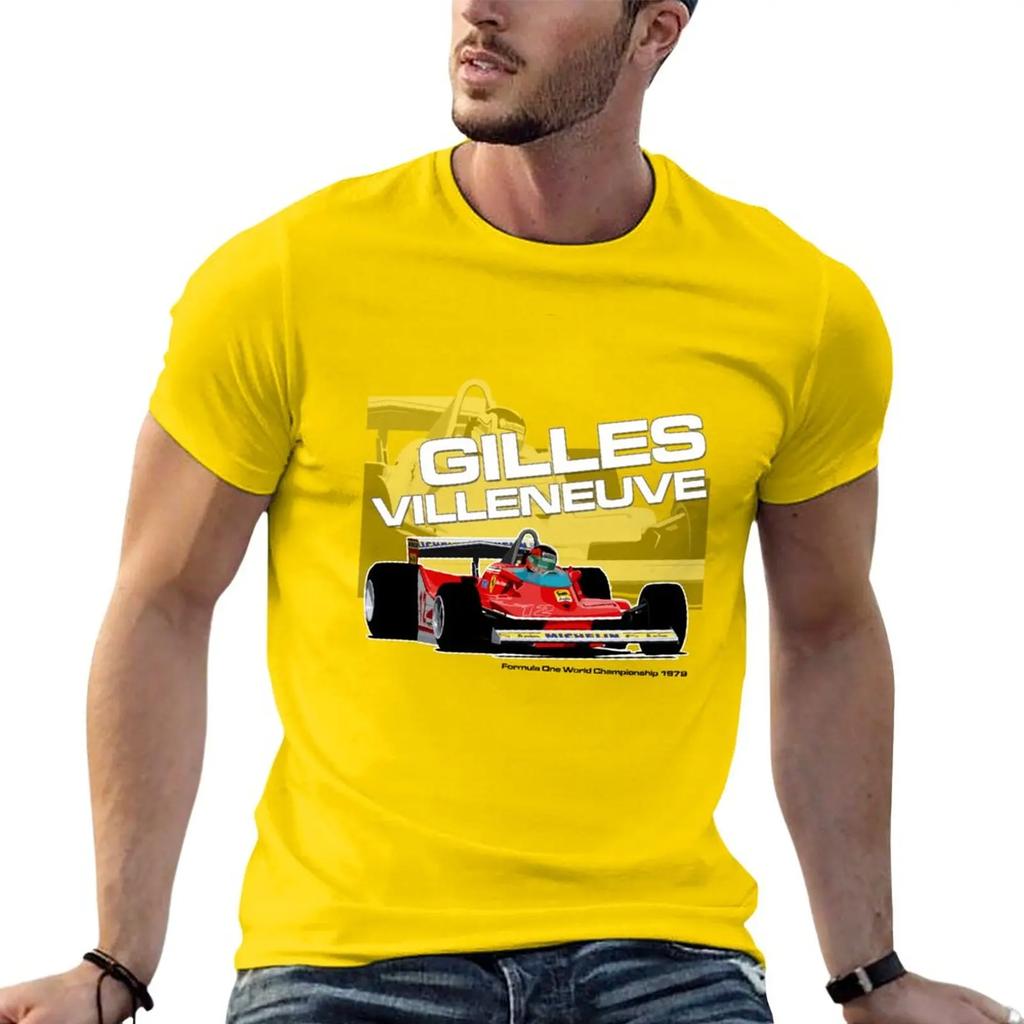 New Gilles Villeneuve - F1 1979 T-Shirt Tees Oversized T Shirt Oversized T Shirts T Shirts for Men Pack