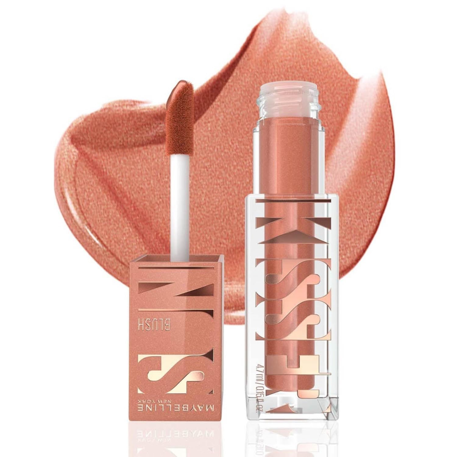 

Maybelline New York Sunkisser Highlighter Blush 08 Shades On Liquid Glow Makeup 4.7 g