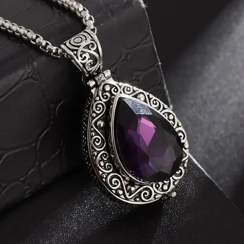 Gawu Doos Hanger Kan Worden Geopend Vajra Stempel Zes-Karakter Sutra Zirconium Boeddha Ketting Mannen en Vrouwen Amulet Sieraden