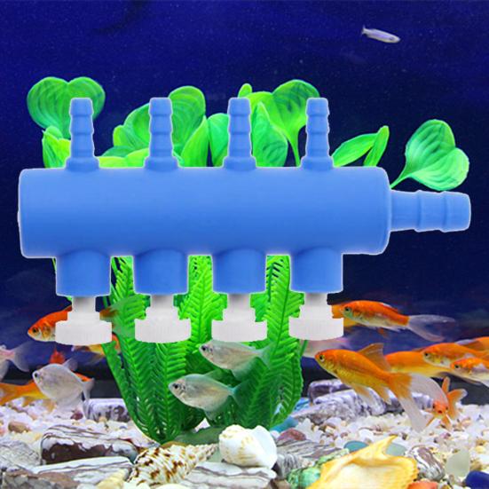 Control Valve Durable Adjustable 2-6 Heads Design Aquarium Air Valve Oxygen Regulating Valve for Fish Tank Pump