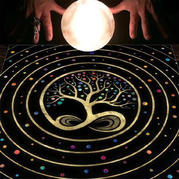 Metaphysical Game Mat Pendulum Divinations Altar Tablecloth Board Game Card Pad