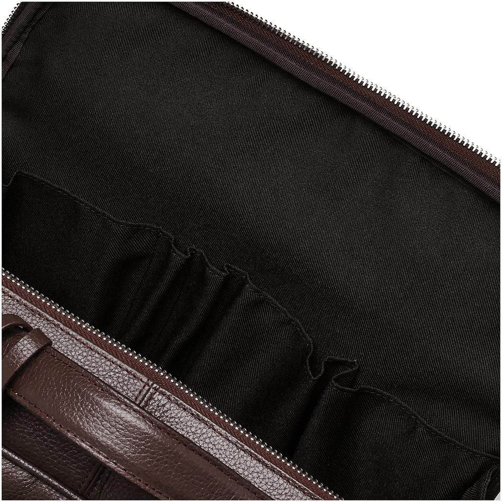 Gione 3-Way Genuine Leather Business Backpack PG008LP DARK BROWN
