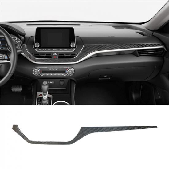 Carbon Fiber Interior Console Dashboard Cover Trim For Nissan Altima