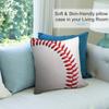 Fashion BASEBALL Pillow Case Short Plush Double-sided Print Square Throw Pillow Covers Sofa Home Cushion Decor