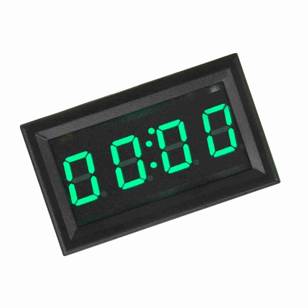 LED Elektronische Digital Leuchtende Auto Uhr Uhr Zubehör Dekoration (Grün)