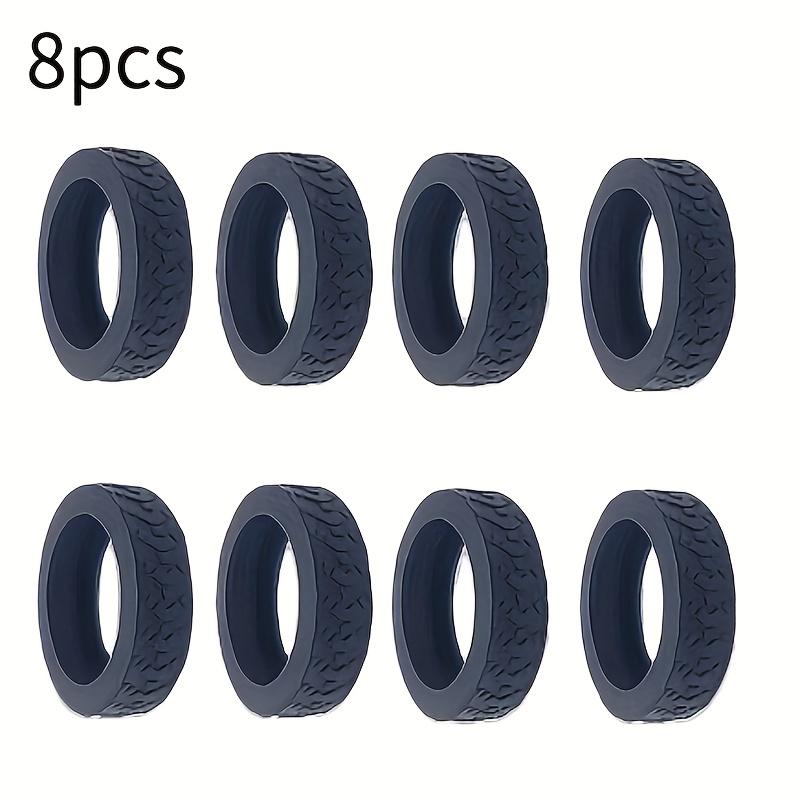 Rubber Luggage Wheel Covers, 8pcs Per Set, Noise Reduction And Shock Absorption Suitcase Caster Protectors, Durable Travel Accessories