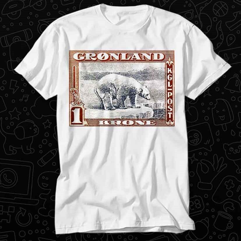 

1915 Greenland Polar Bear Postage Stamp T Shirt 502 2XL