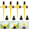 Lot of 4 Adjustable 360° Sprinklers with Mister, Stakes and 3/4" Fittings