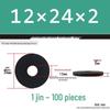 Thickened Black Flat Washer: Enhanced Round Metal Spacer for Home Use