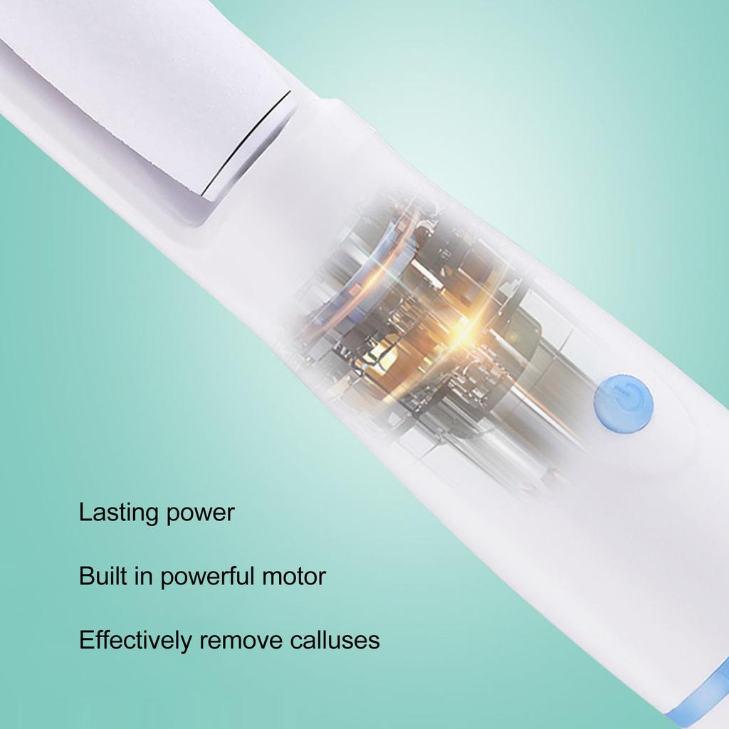 USB Foot Grinder   Glass Automatic Chargeable Gentle Foot Lasting Power Callus Remover for Corns