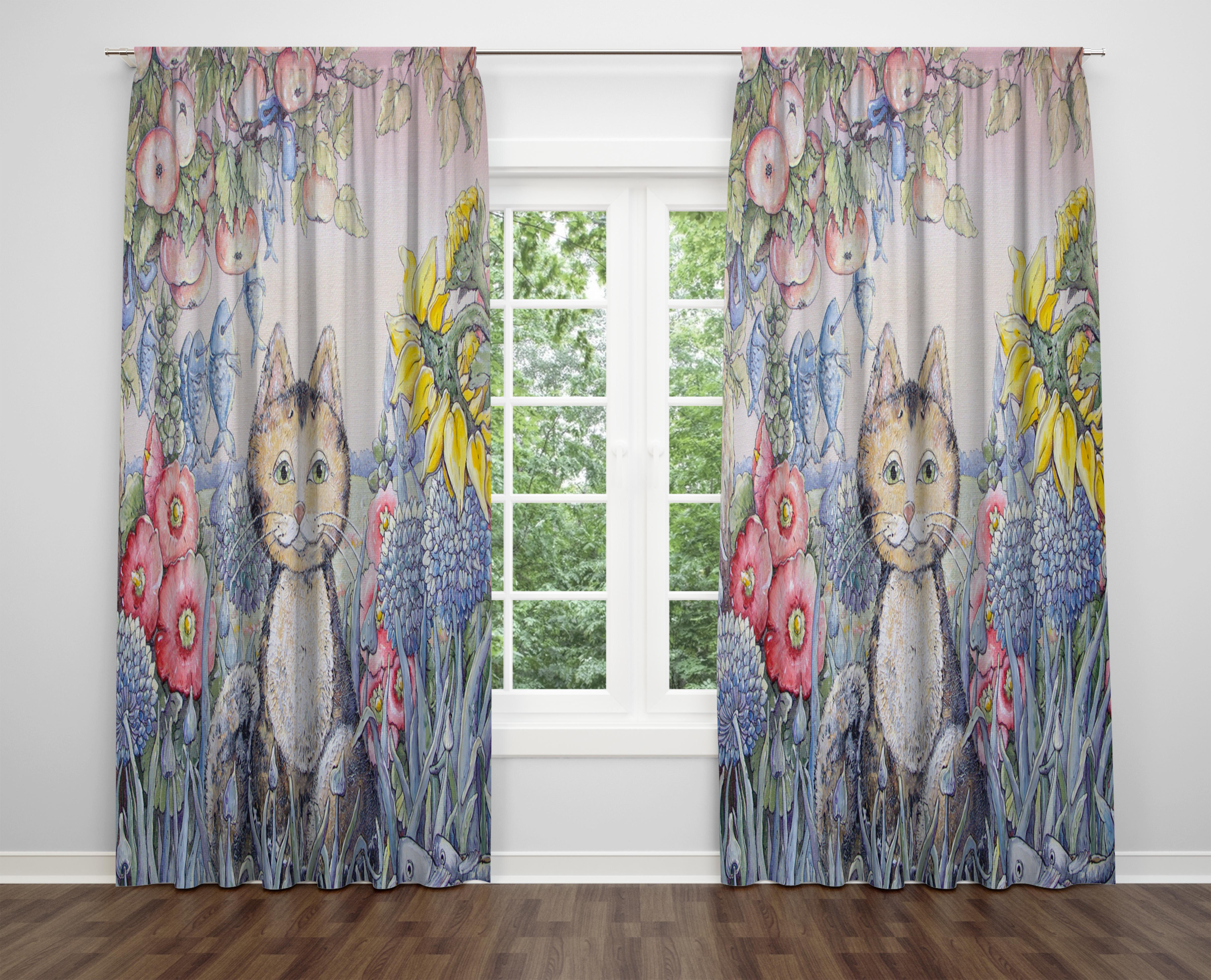 

Декоративний дизайн, високоякісна бавовняна тканина, ви можете вибрати одну або подвійну фіранку з крила 1 piece різнокольоровий