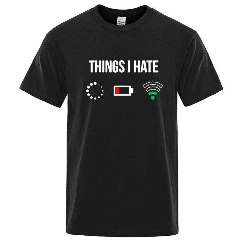 

Mens Summer High Quality 100 Cotton Funny Printed TShirt Soft Breathable Round Neck Short Sleeve Tee Unisex Casual Wear S