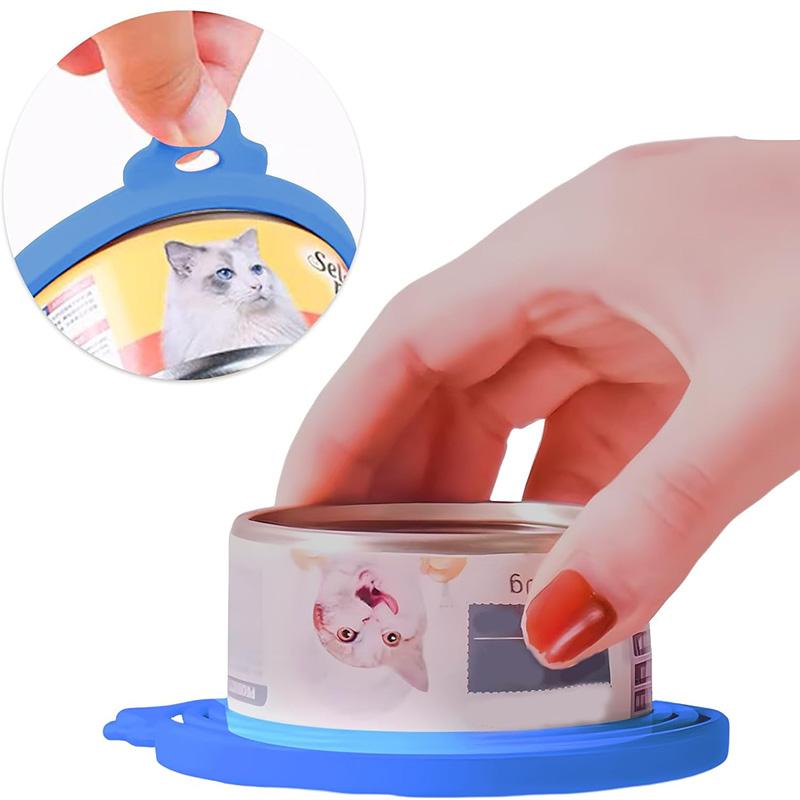 3/4Pcs Silicone Canned Lid Set 3 In 1 Reusable Pet Can Cover Lids Kit for Most Sizes Dog And Cat Cans Food Tin Cover Keep Fresh