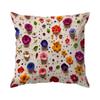 3D Colorful Flower Illustration Pillowcase Throw Cushion Printing Pillow Cover Cushion Pillow Case Bedroom Office Car Supplies
