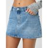 New Ladies Slim Casual Stretch Washed Denim Short Skirt
