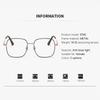 Light-sensitive Color-changing Fashionable Large-frame Anti-blue-light Myopia Metal Glasses