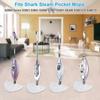 Fushing 3Pcs Steam Mop Pads, Triangle Washable Microfiber Cleaning Steamer Replacement Pads for Shark Steam Pocket Mop S3500 Series S3501 S3550 S3601
