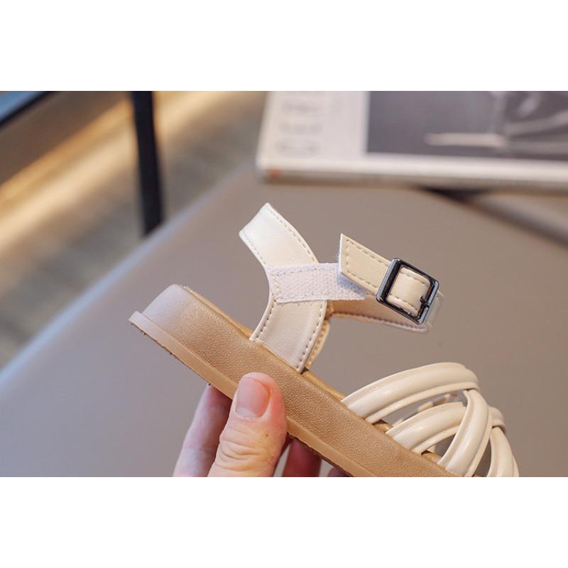 Girls’ Roman Sandals, Summer Style New Arrival, Children’s Shoes, Soft-Soled Little Girls’ Stylish Shoes for Older Kids