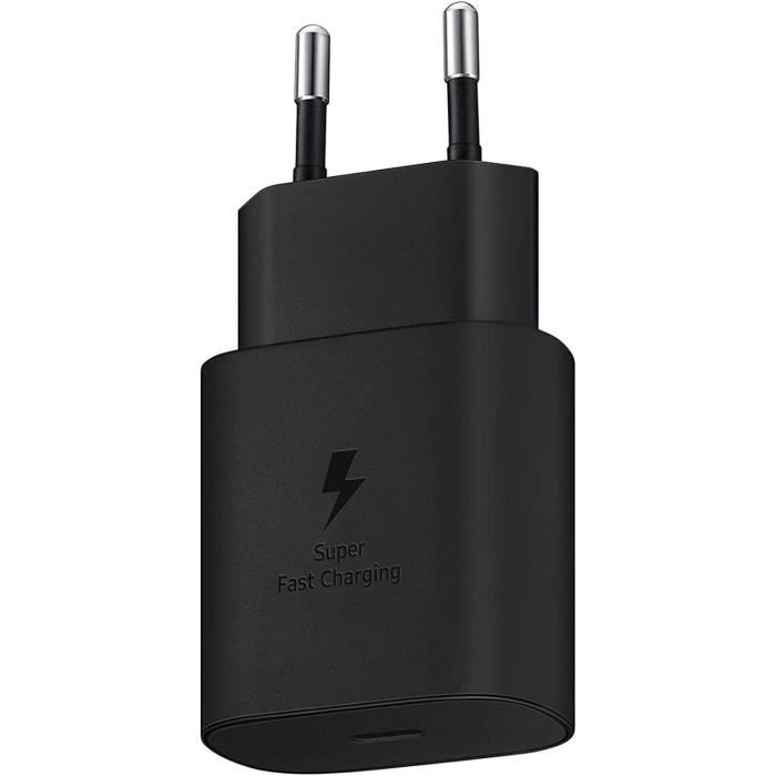 Chargeur Rapide Usb-C 25W Compatible Avec Samsung Galaxy A54 - A34 - A14 - A23 - S23 Ultra - S23 - S23+ - Z Fold4 - Xcover [u790]