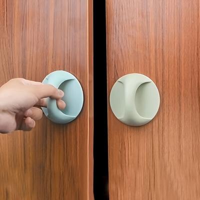 Klebe-Multifunktions-Türgriff ohne Bohren, Haltegriff, ergonomischer Softgriff für Schrank, Schublade, Glas- und Holztüren, Türgriffschutz
