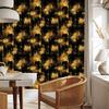 Aged Gold Ochre and Black Wallpaper for Living Room and Bedroom 50x1000