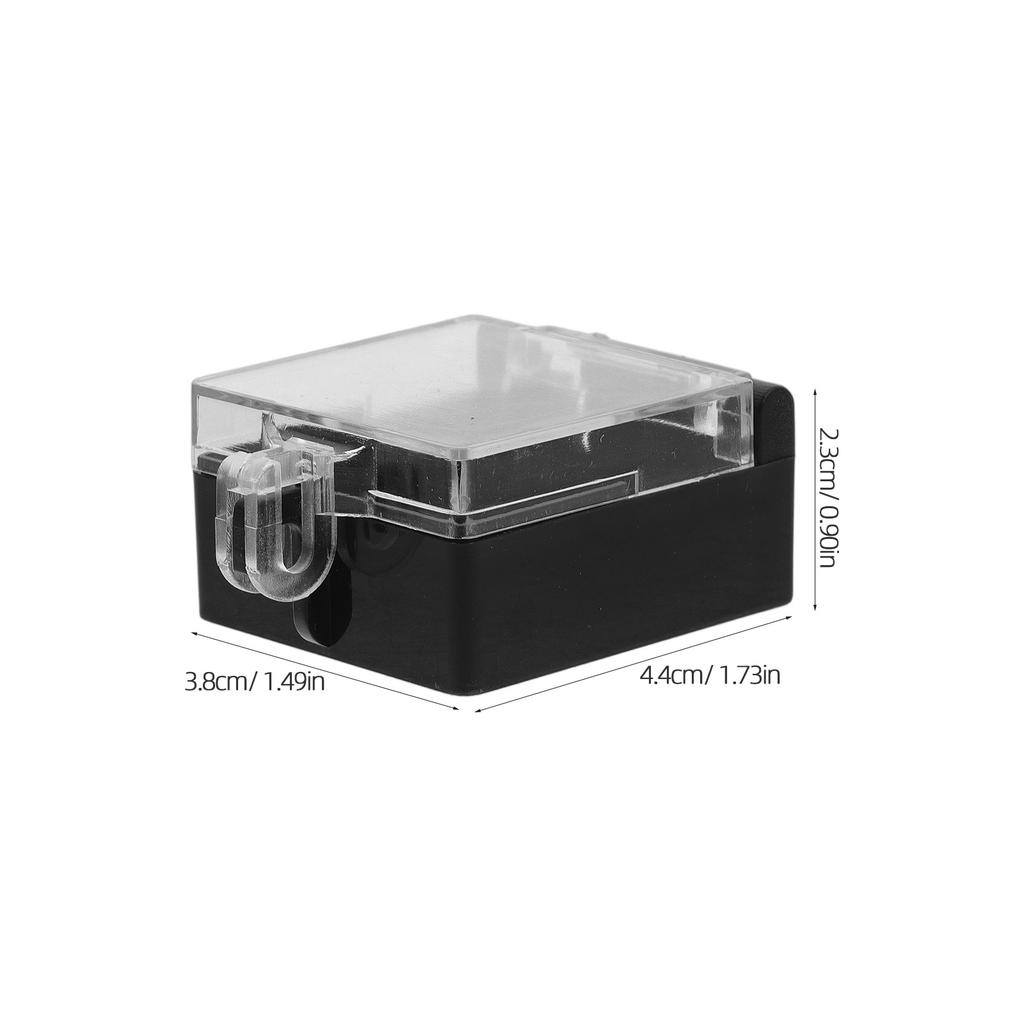 1pcs Button Protective Cover Abs Compact Design For Home Office Industrial Use Push Button Safety Cover Flip Guard