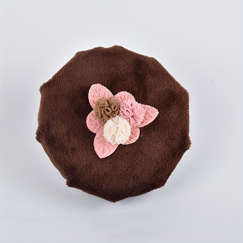 

1 шт. Зеленая перчатка на дверную ручку с цветочной вышивкой, мягкий бархатный протектор для дверной ручки, многоразовый для круглых дверных ручек