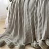 Knit Throw Blanket 39.37 Inchx41.34 inch Gift Decorative Cozy for Living Room