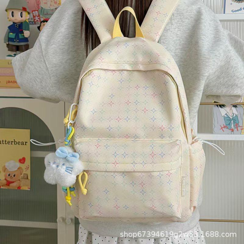 Schoolbag New Trend Gypsy Printed Backpack Korean Edition Student School Bag High Value Large Capacity Simple Travel Backpack
