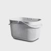 Portable Plastic Bathroom Bath Basket for Student or Bathhouse Storage