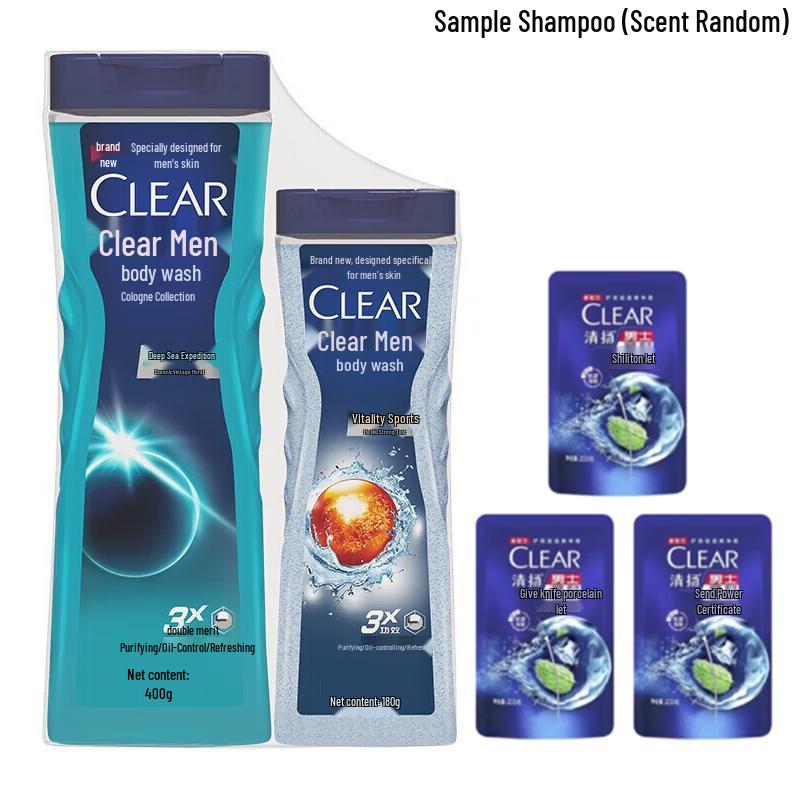 Clear Men's Deep Sea & Vitality Shower Gel & Shampoo Combo