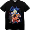 Dragon Ball Japan Anime Herren Damen Sommer T-Shirt Harajuku Vintage Kurzarm Locker Übergroß Lässig Bequem Y2k Top
