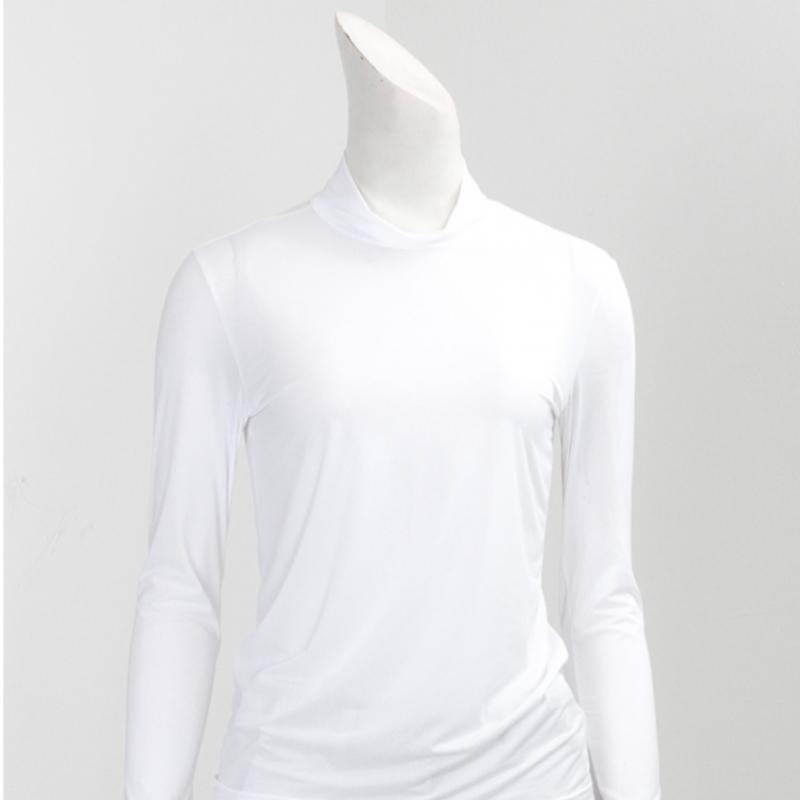Shop Women Golf Wear Half Neck Long Sleeve T ShirT Black Sh wSh 101