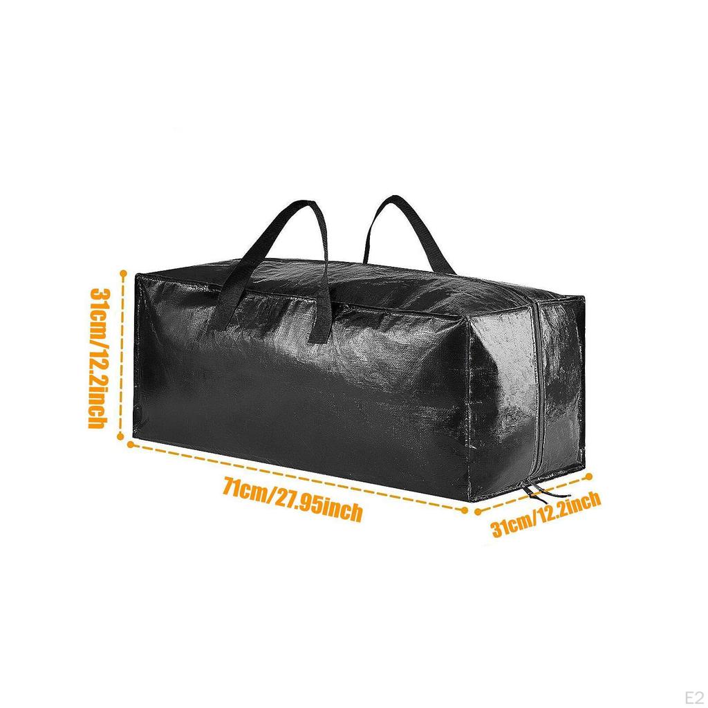 Moving Bag with Backpack Straps and Zippers for Storage of Cushions Pillows