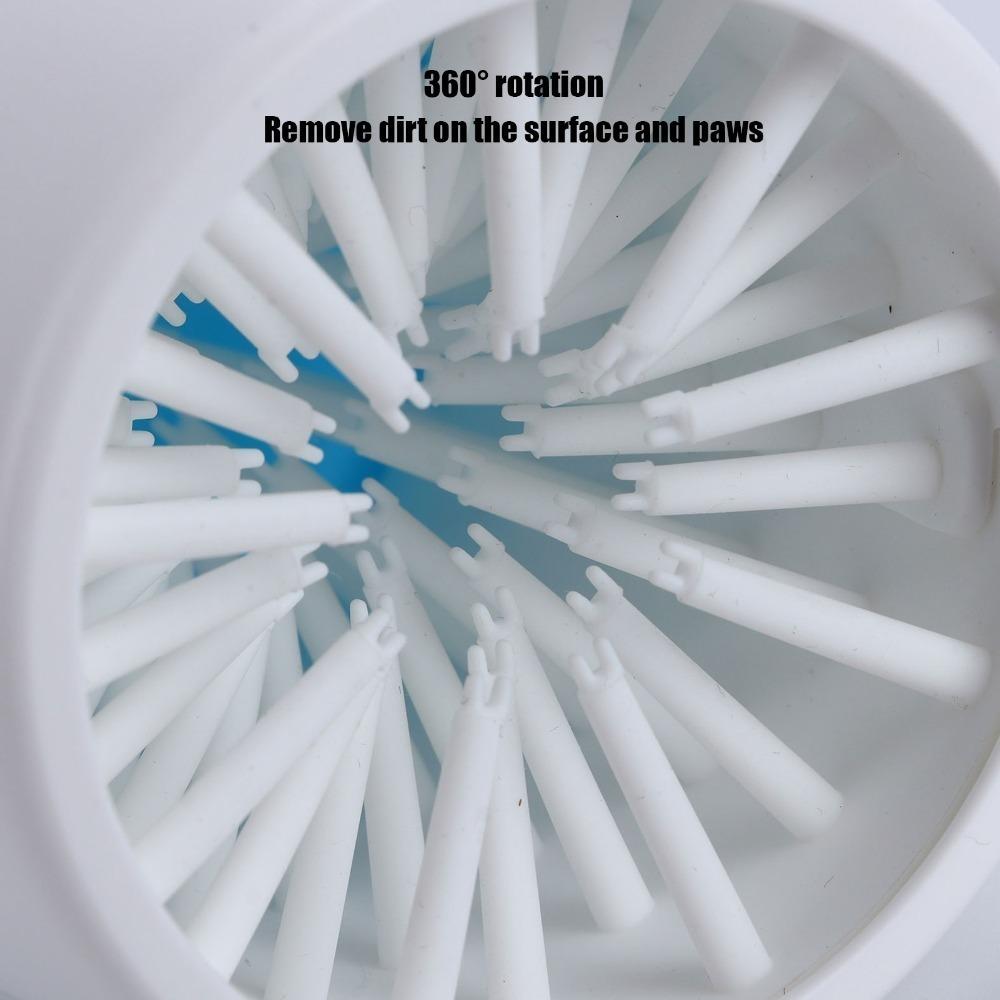 Soft Silicone Bristle Paw Cleaner Cup Round Cup Shape Pet Paw Cleaning Tool  Home Pet Grooming