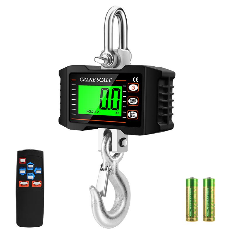 High-Demand Electronic Crane Scale: 1000kg/1T, 1.5T, 2T Handheld Hanging Hook Scale