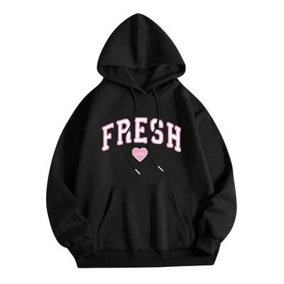 Nowa Bluza Sportowa Młodzieżowa w Stylu Streetwear, Odzież Sportowa Amerykański Retro Z Długim Rękawem Klasyczna Bluza Y2k Z Nadrukiem Świeża Miłość