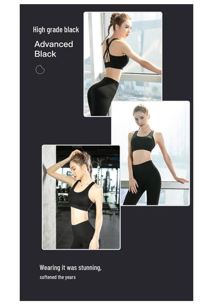 Women's High-Intensity Shockproof Sports Bra - Beautiful Back, Yoga Vest with Chest Pad for Running and Summer Fitness