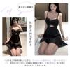 Pajama Lace and Chiffon with Embroidered Korean Bow Summer Fall Guo.KK7 Women's Dress, Nightgown, Chest, Transparent, Fashion, Camisole, Tie,