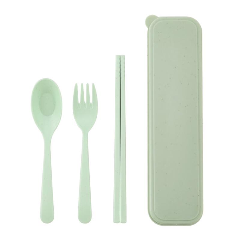 Abay Wheat Straw Portable 3-Piece Tableware Set