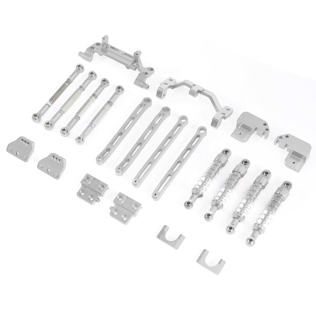 MN Model 82 Series Universal LC79 RC Car Modification, Front and Rear Metal Four-Link Suspension Kit