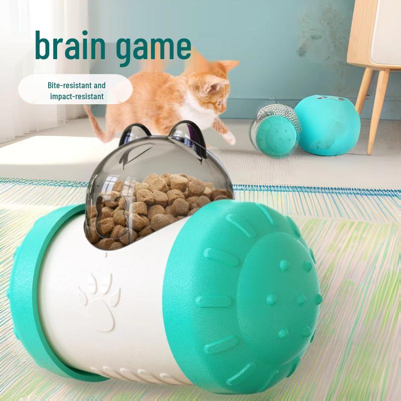 Pet Wobbling Bite-Resistant Food Ball Toy for Dogs and Cats