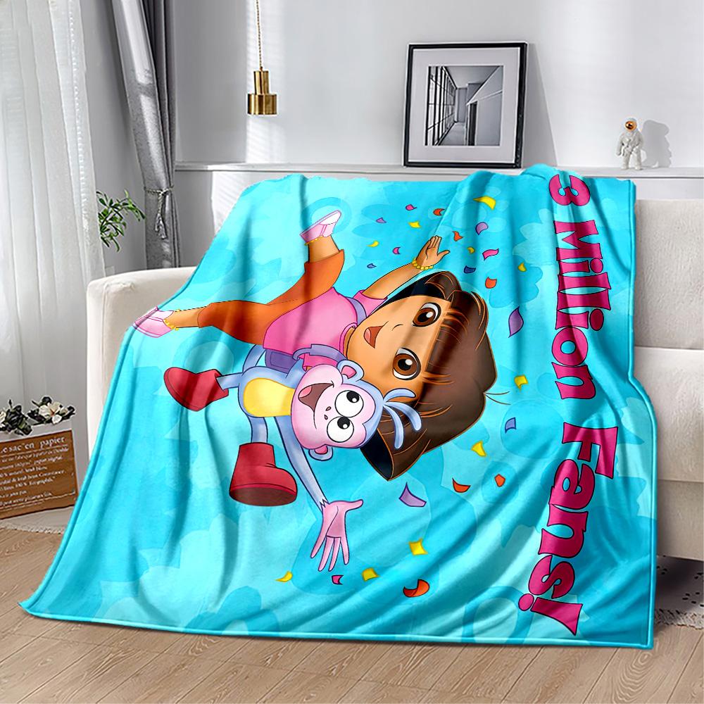 Dora Explorer Blanket Soft & Cozy Great for Couch Picnics Livingroom for All Occasions Stylish Decor Ideal Gift For Birthday Valentine'S Day