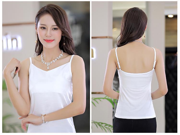 Women's Silk Camisole Tops – Slimming Professional and Sexy Outerwear