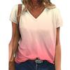 BITCED Women's Fashion Casual Short Sleeve V-Neck  Blouses & Shirts