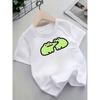 European sizes New Summer Short-Sleeve T-Shirt for Girls Featuring a Cute Cartoon Frog Design, Perfect for Casual Wear