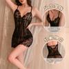 Sexy lingerie set Sexy transparent lace uniform Seduction Cosplay see-through outfit