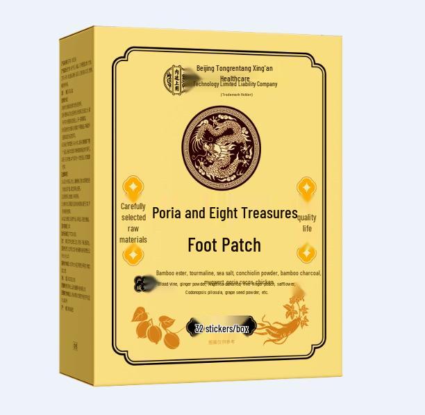 Poria Eight Treasures Foot Patch for Sleep & Dampness Relief
