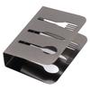 Napkin Holder Unique Knife Fork Cutout Pattern Anti Slip Upright Metal Napkin Holder for   Restaurants Hotels