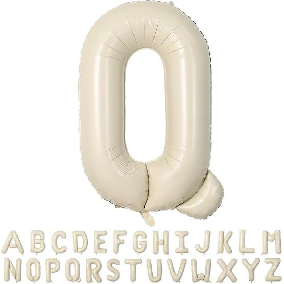 40 Inch Cream White 1 Balloon Numbers, Large Number 1 Balloon Foil Helium Number Balloons, Big 1st Foil Birthday Balloons for Boys Girls 1st Birthday